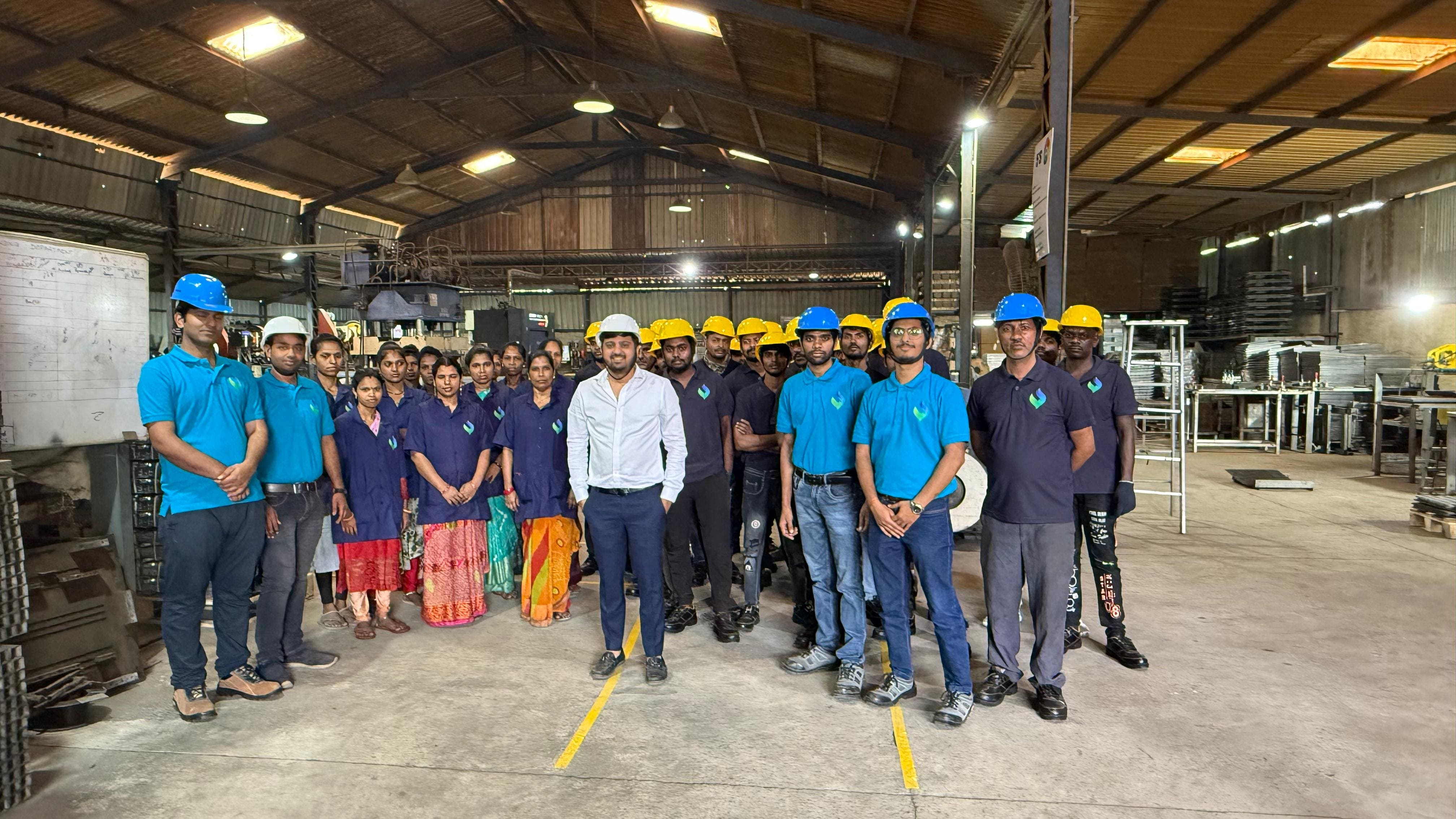 Factory exterior — new shed at Sarigam GIDC
